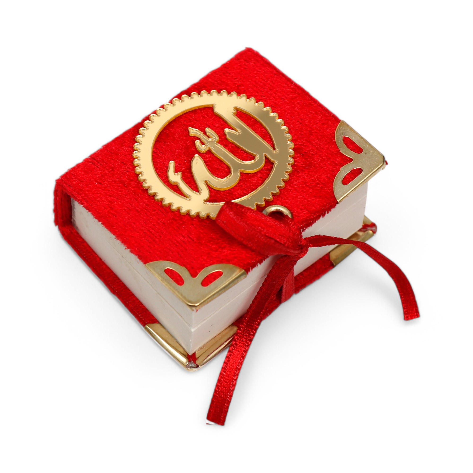 Fn Mikro Boy Kadife Kaplamali Kurani Kerim Asetat Kutu Turk Bayragi Modelli