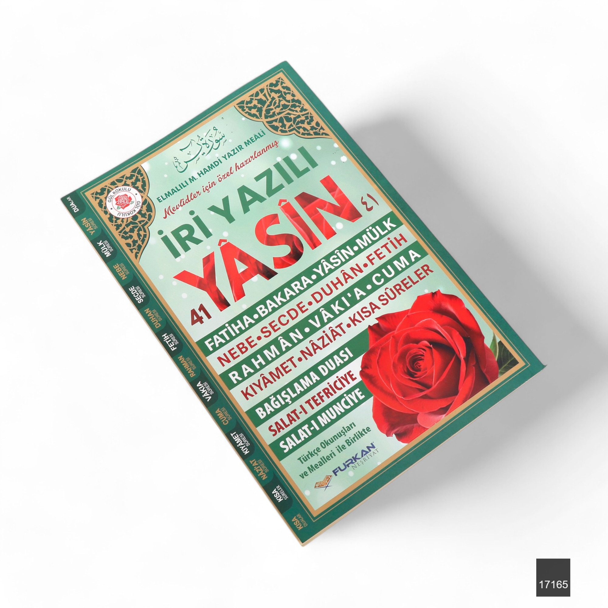 Fn Rahle Boy 192 Sayfa Iri Yazili Karton Kapak Yasin   Yesil