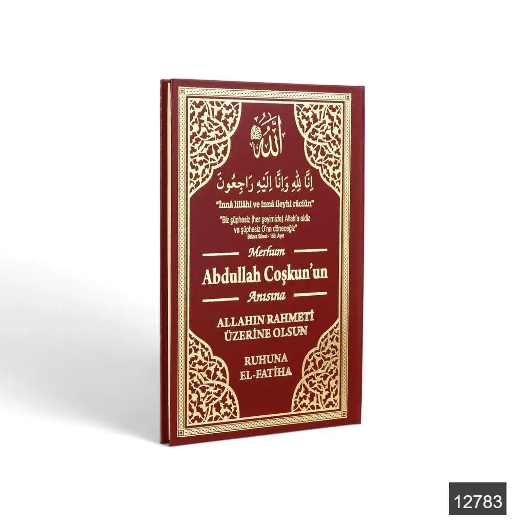 Isme Ozel Orta Boy 192 Sayfa 3lu Cilt Bezi 41 Yasin