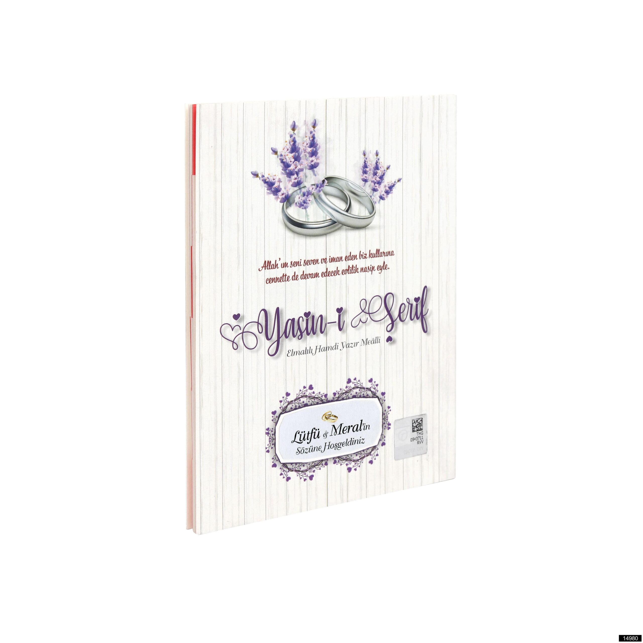 Katre Yuzuk Canta Boy 32 Sayfa 3lu Karton Kapak Yasin   Mor