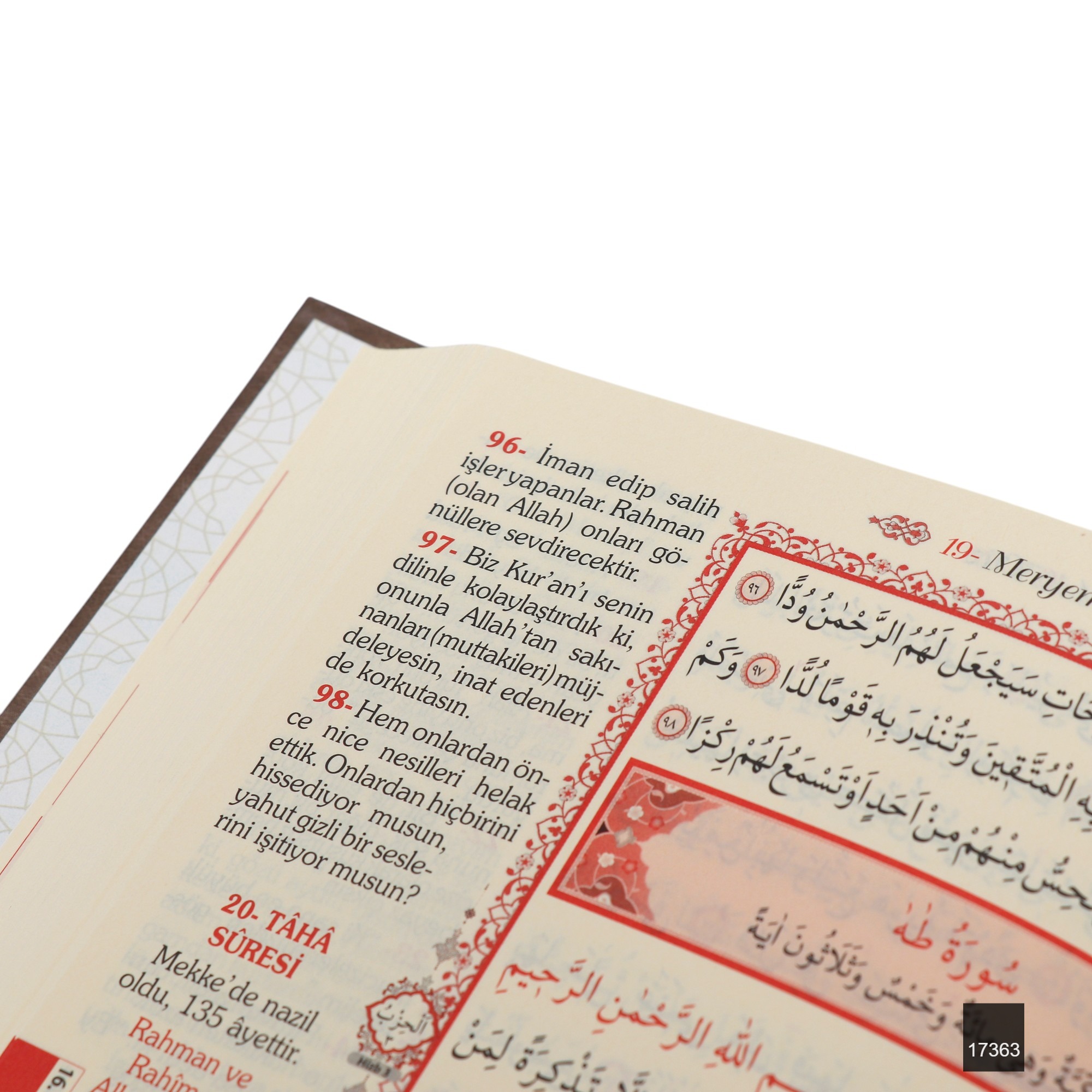 Orta Boy Bilgisayar Hatli Arapca Sivama Kapak Kuran I Kerim Ve Yuce Meali