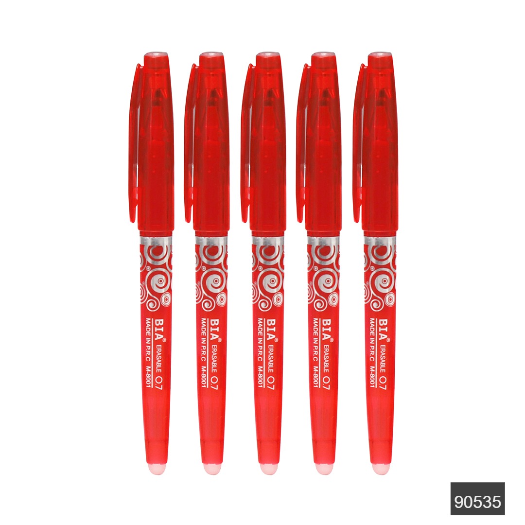 Silinebilir Tukenmez Kalem   Kirmizi 5 Adet